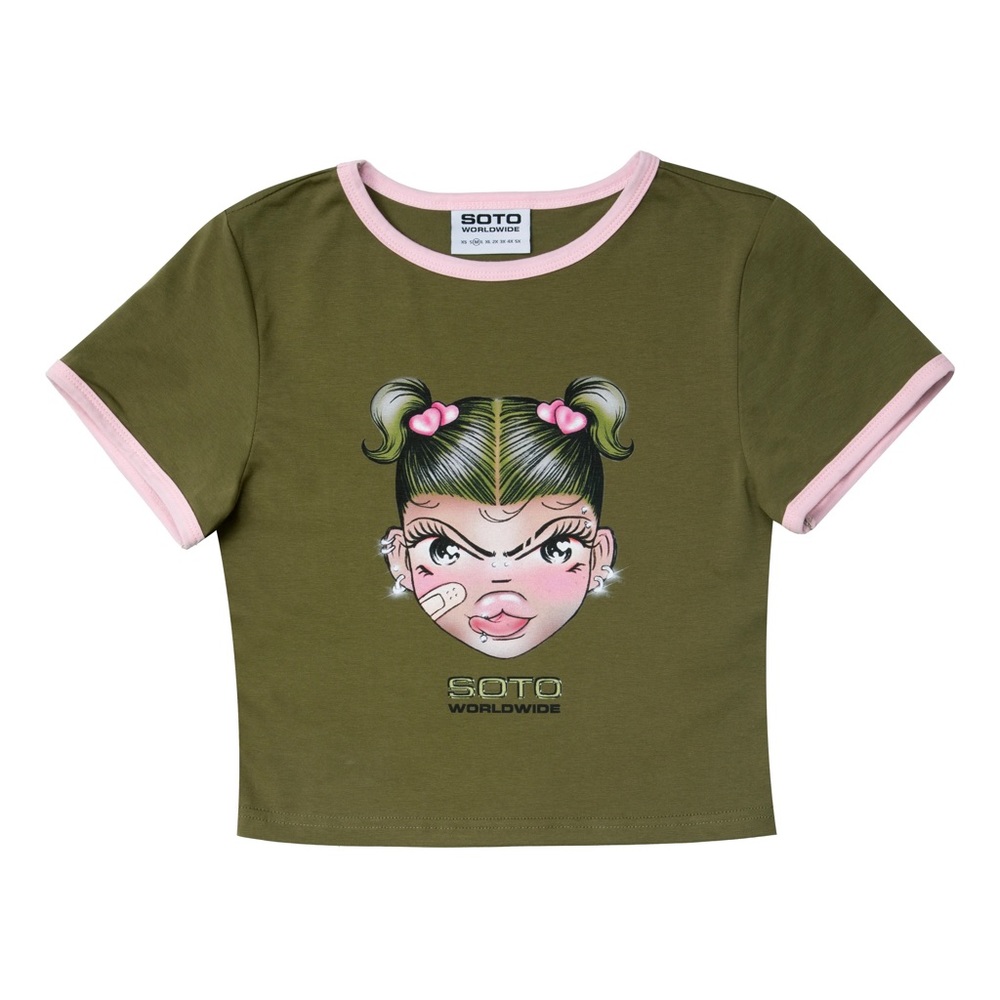 Soto Worldwide baby head crop top